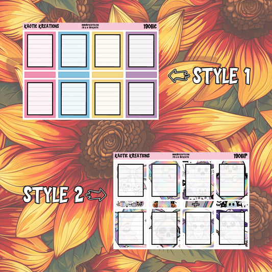 Holo Halloween Full Box Planner Stickers