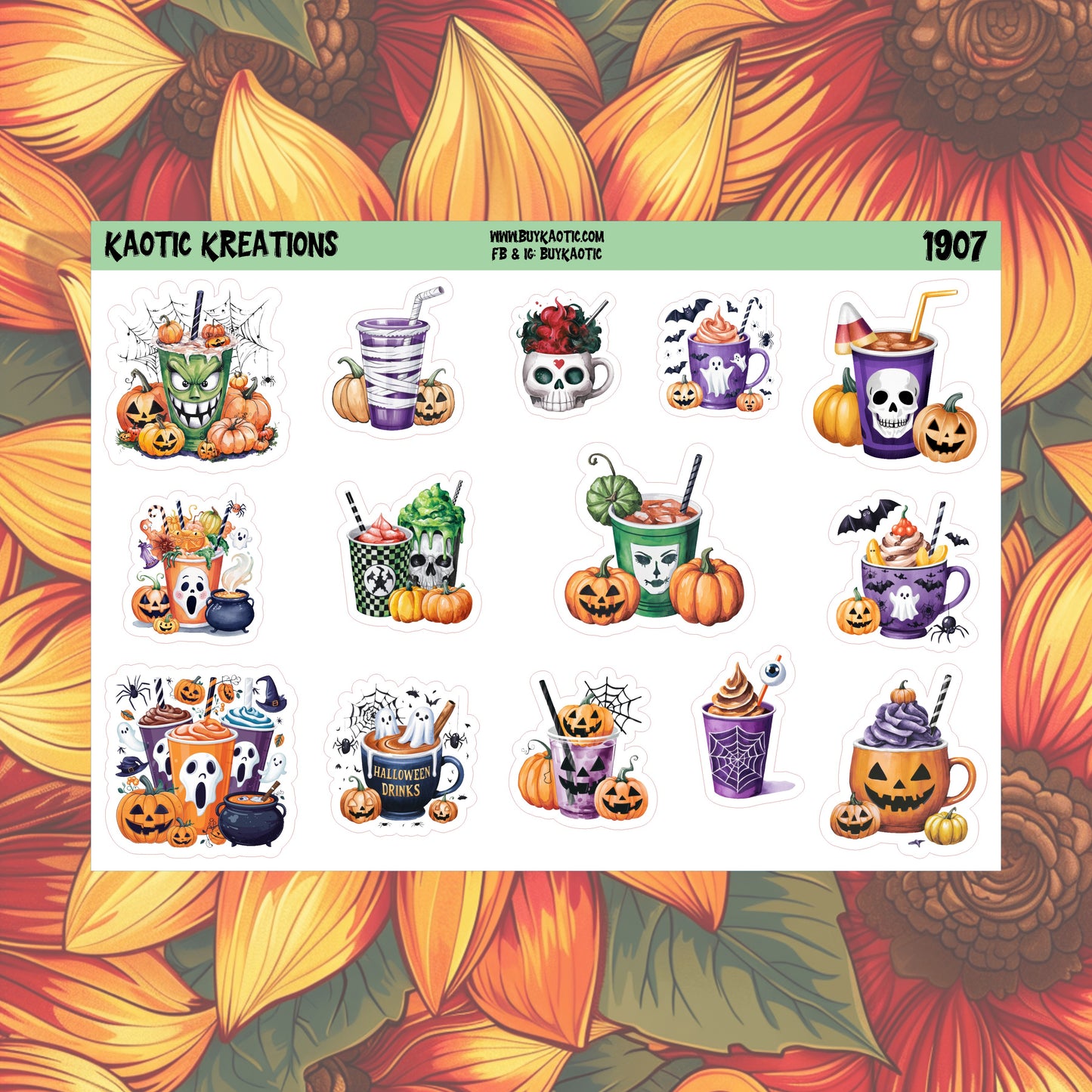 Halloween Coffee Stickers