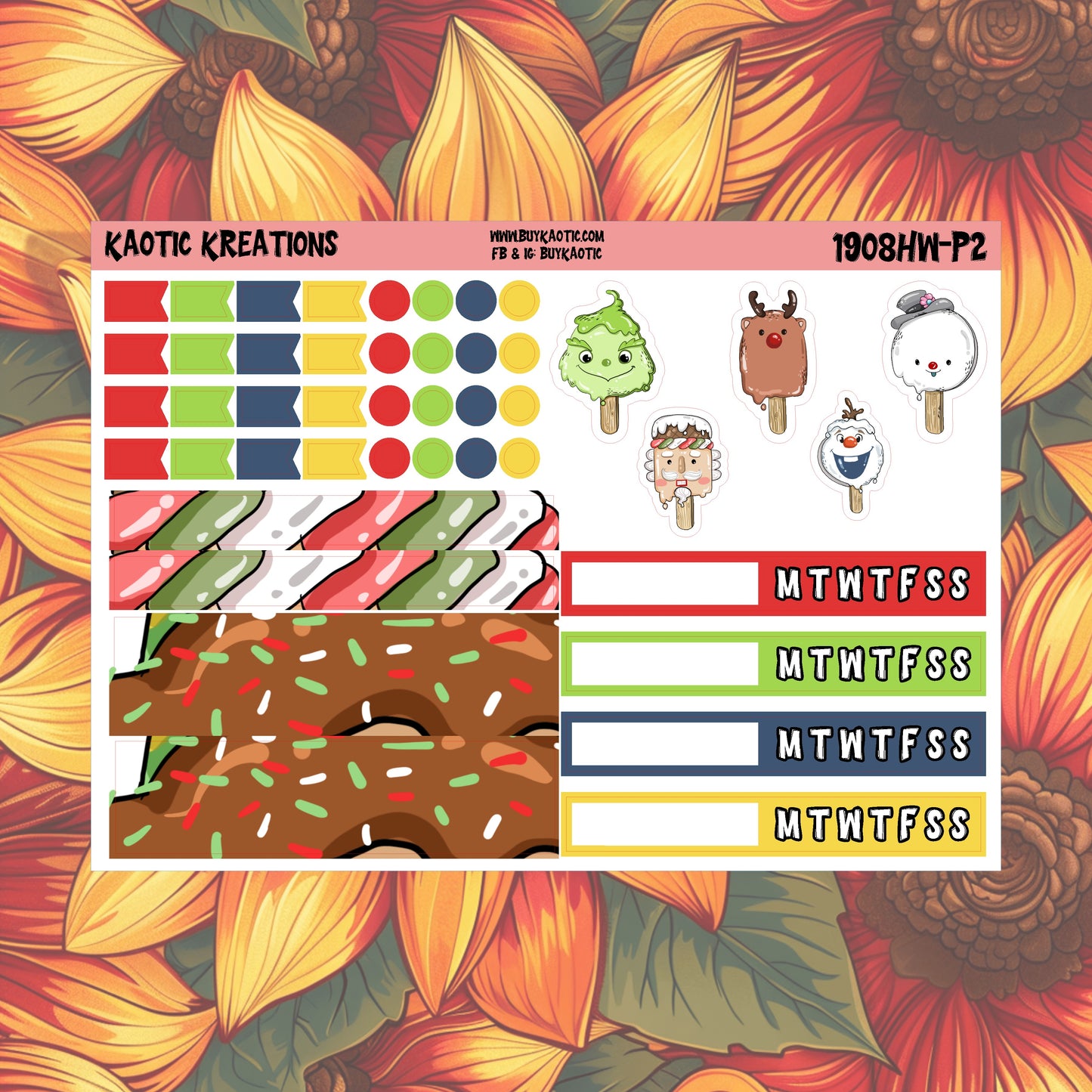 Warm Wishes Hobo Weeks Weekly Sticker Kit