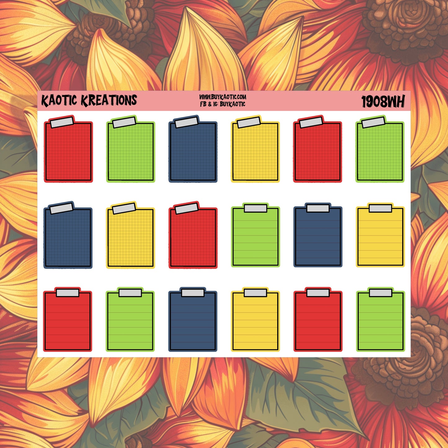 Warm Wishes Post-it Planner Stickers