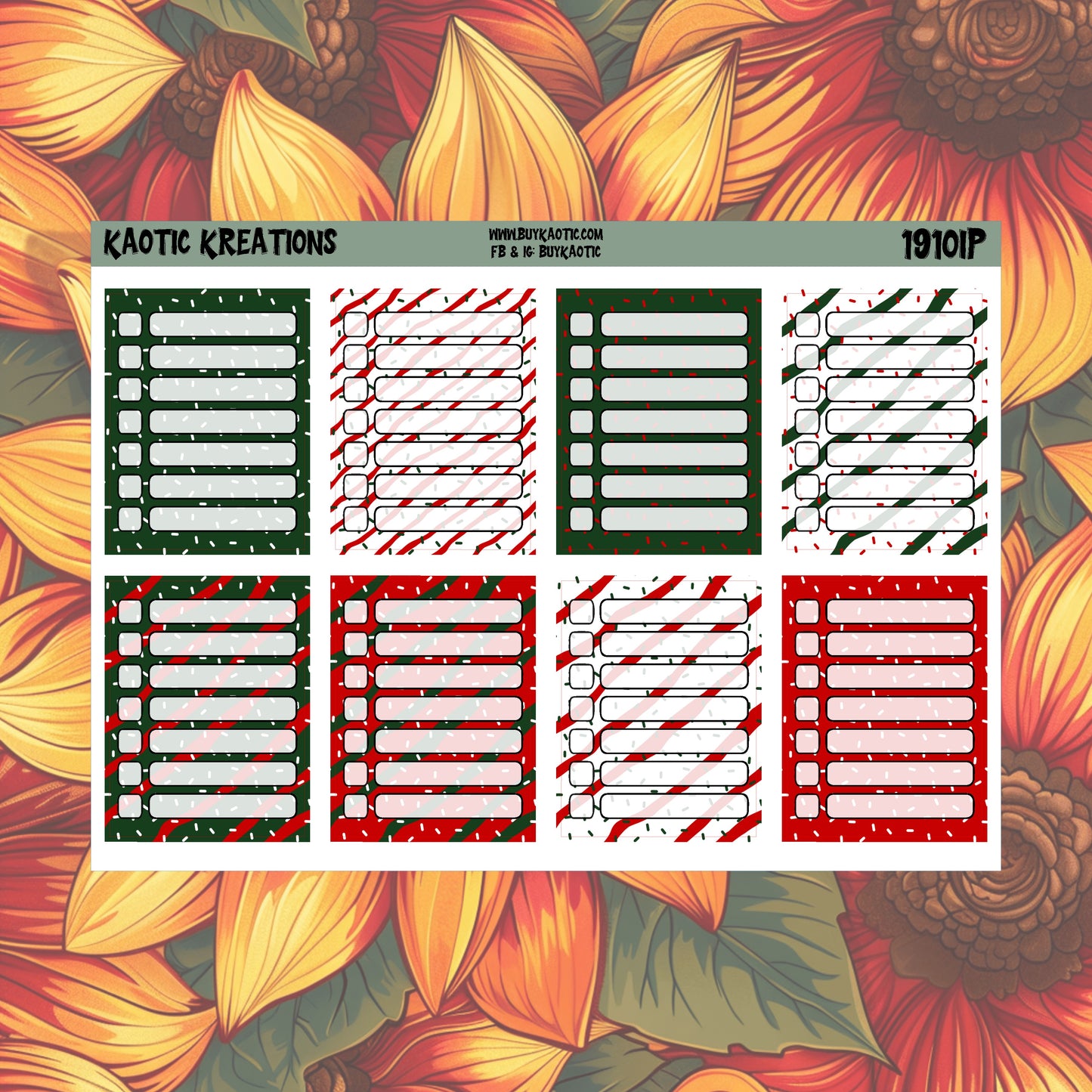 Tree Cakes Full Box Planner Stickers
