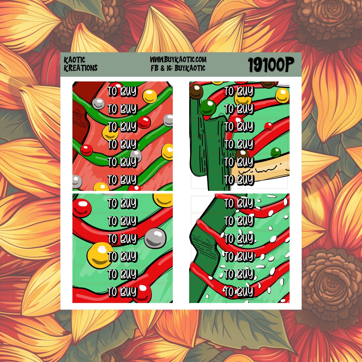 Tree Cakes To Buy Header Planner Stickers
