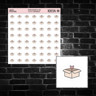 Packing Box Icon Sticker Sheet