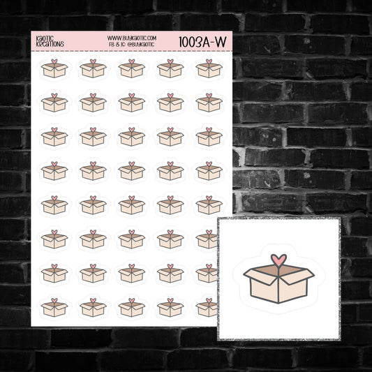 Packing Box Icon Sticker Sheet