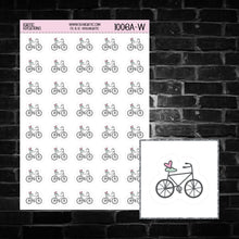 Load image into Gallery viewer, Bicycle Icon Sticker Sheet