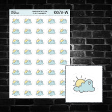 Load image into Gallery viewer, Cloudy Day Icon Sticker Sheet