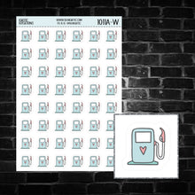 Load image into Gallery viewer, Gas Pump Icon Sticker Sheet