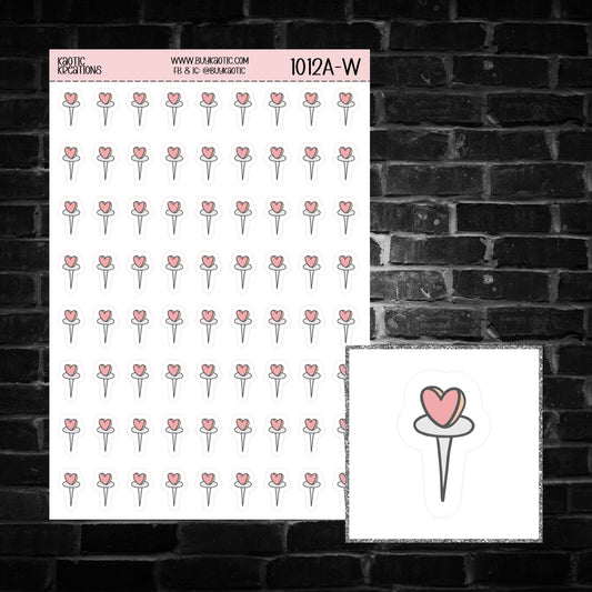 Thumbtack Icon Sticker Sheet