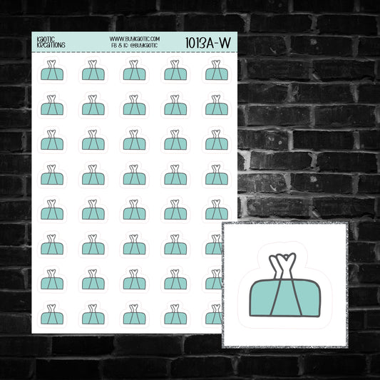 Binder Clip Icon Sticker Sheet