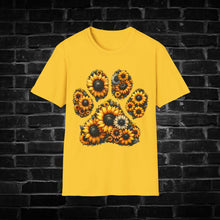 Load image into Gallery viewer, Sunflower Paw Print T-Shirt