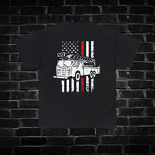 Load image into Gallery viewer, Red Line Fire Truck Shirt