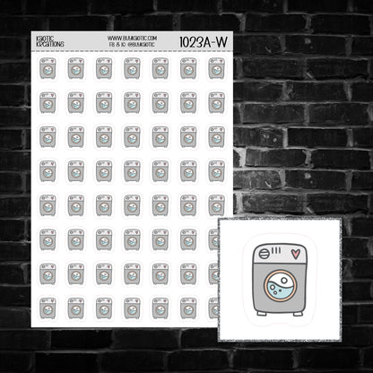 Washing Machine Icon Sticker Sheet