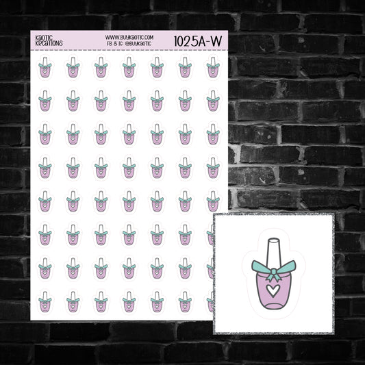 Nail Polish Icon Sticker Sheet