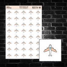 Load image into Gallery viewer, Plane Icon Sticker Sheet