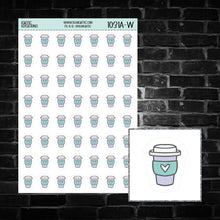 Load image into Gallery viewer, Coffee Cup Sticker Sheet