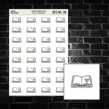 Load image into Gallery viewer, Book Icon Sticker Sheet