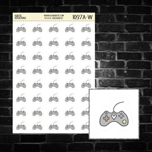 Game Controller Icon Sticker Sheet