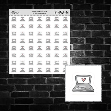 Laptop Icon Sticker Sheet