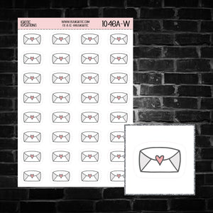 Envelope Icon Sticker Sheet