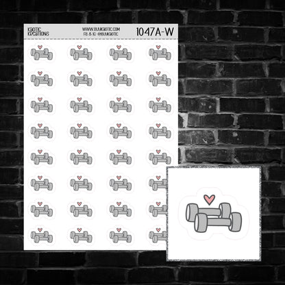 Weights Icon Sticker Sheet