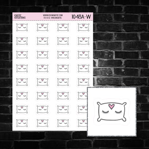 Pillow Icon Sticker Sheet