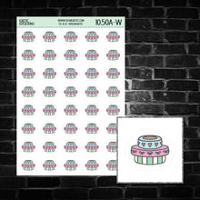 Load image into Gallery viewer, Washi Tape Icon Sticker Sheet