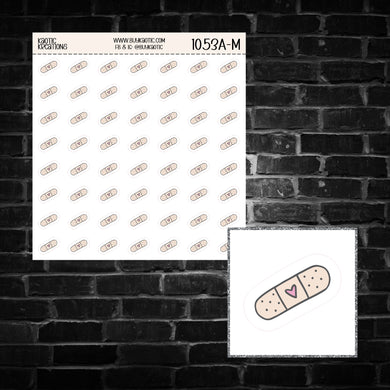 Band Aid Icon Sticker Sheet