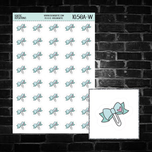 Bow Clip Icon Sticker Sheet