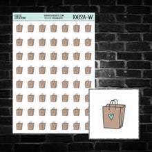 Load image into Gallery viewer, Shopping Bag Icon Sticker Sheet