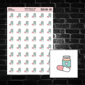 Medicine Icon Sticker Sheet