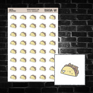 Taco Icon Sticker Sheet