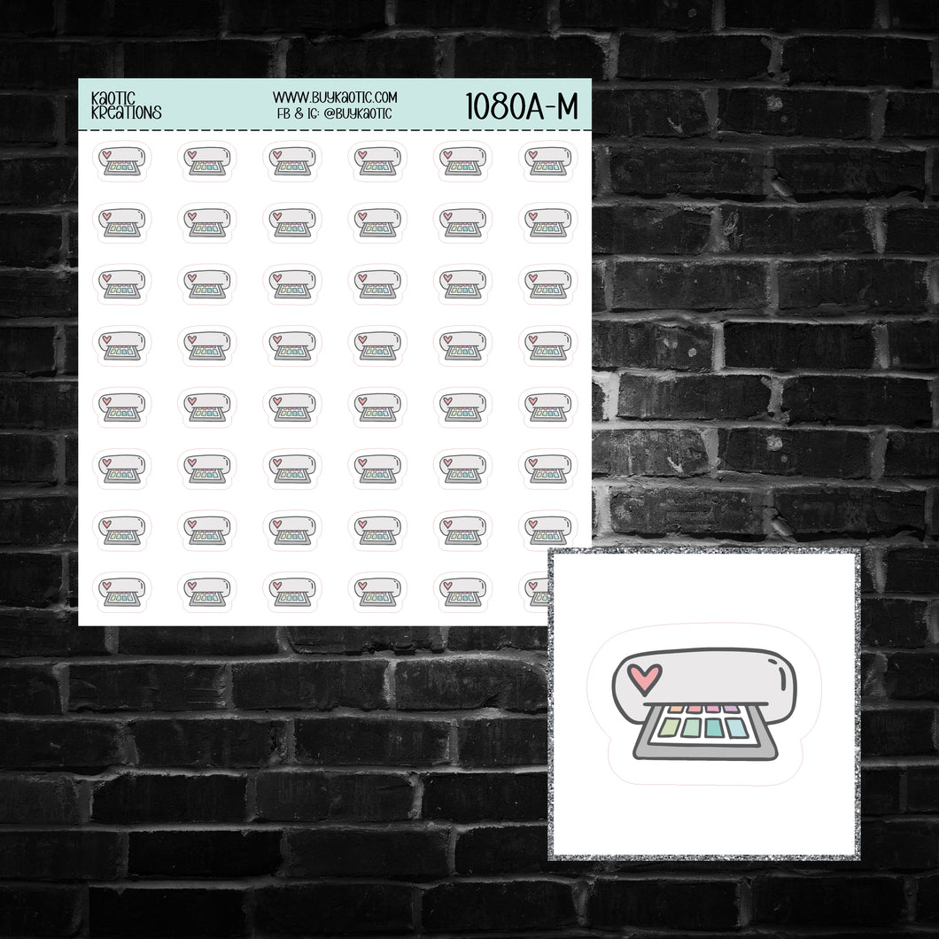 Printer Icon Sticker Sheet