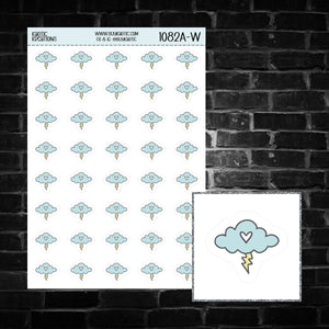 Stormy Day Icon Sticker Sheet