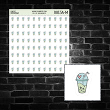 Load image into Gallery viewer, Boba Tea Icon Sticker Sheet