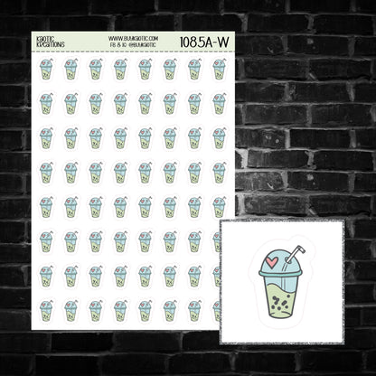 Boba Tea Icon Sticker Sheet