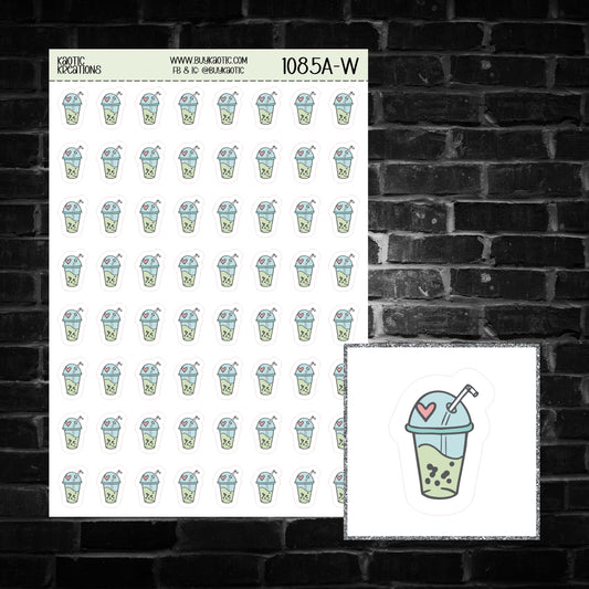 Boba Tea Icon Sticker Sheet
