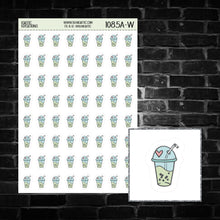 Load image into Gallery viewer, Boba Tea Icon Sticker Sheet