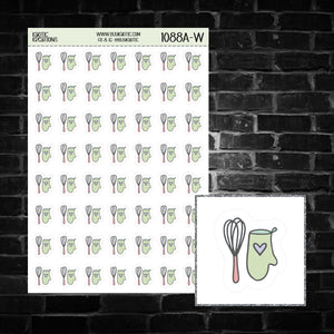 Bakeware Icon Sticker Sheet