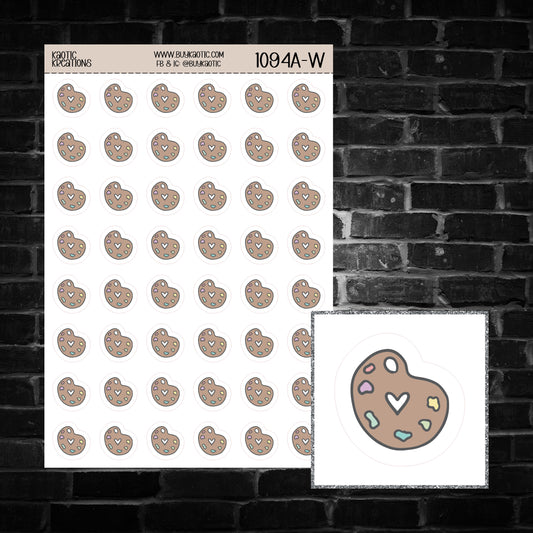 Paint Palette Icon Sticker Sheet