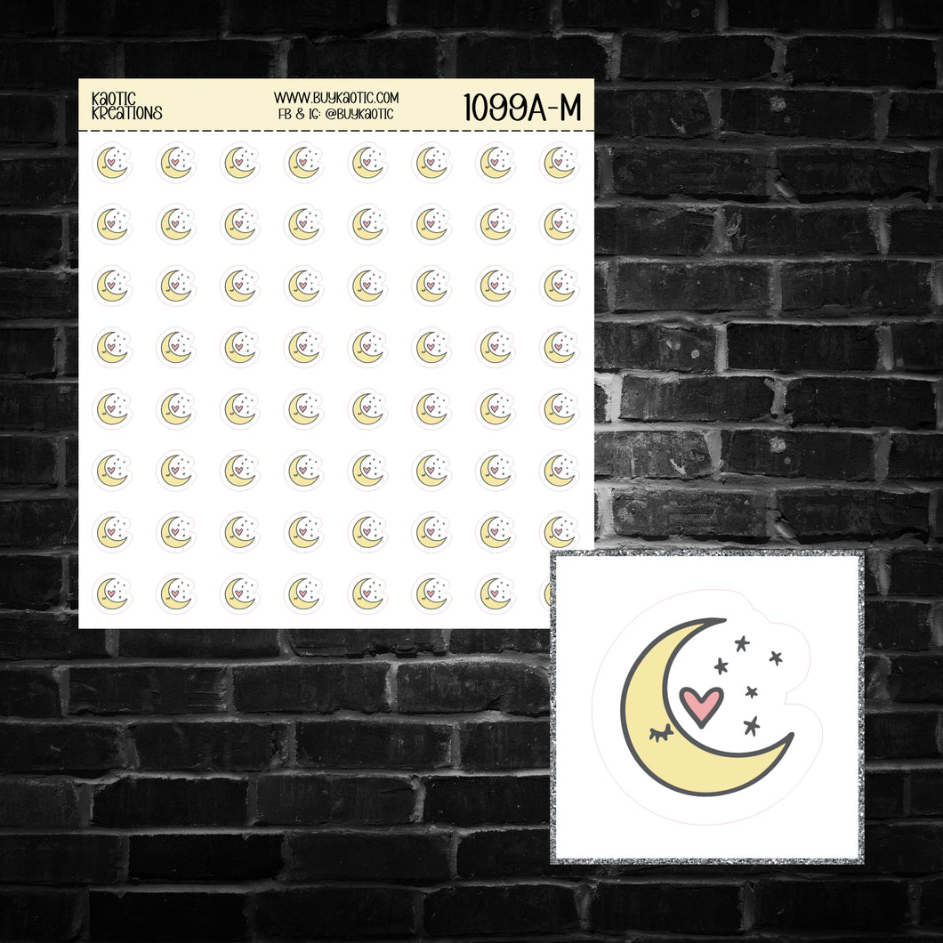 Moon Icon Sticker Sheet