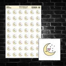 Load image into Gallery viewer, Moon Icon Sticker Sheet