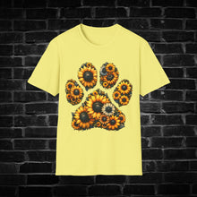 Load image into Gallery viewer, Sunflower Paw Print T-Shirt