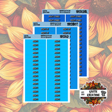 Load image into Gallery viewer, Night Shift Monthly Header Stickers