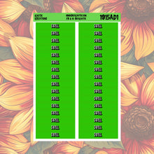 Load image into Gallery viewer, Drill Monthly Header Stickers