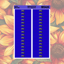 Load image into Gallery viewer, Drill Monthly Header Stickers