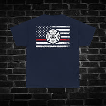 Load image into Gallery viewer, Red Line Firefighter Shirt