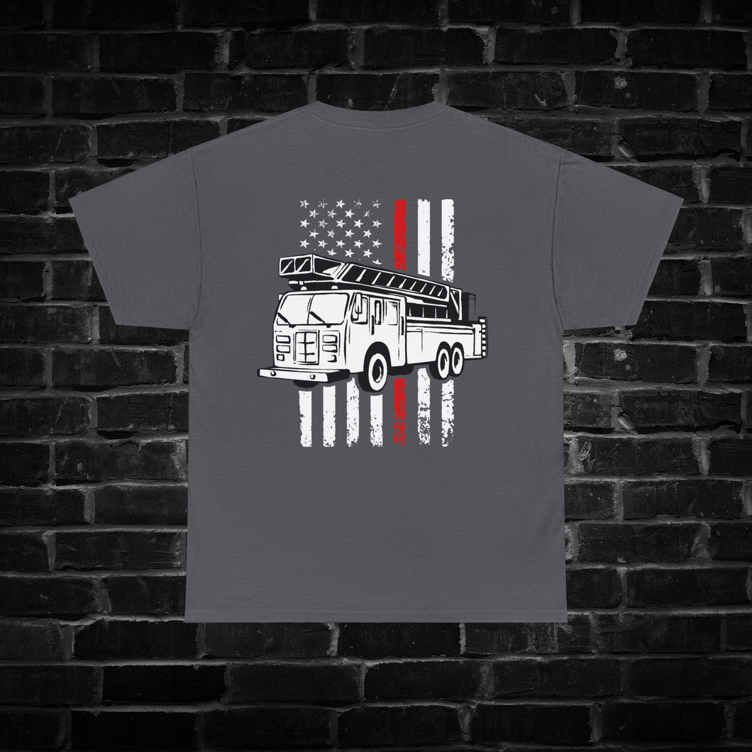 Red Line Fire Truck Shirt