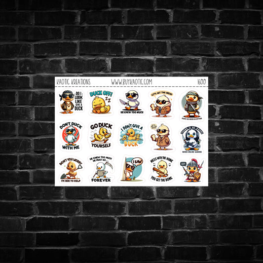 What the Duck? Sticker Sheet
