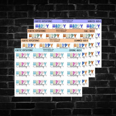 Happy Birthday Stickers