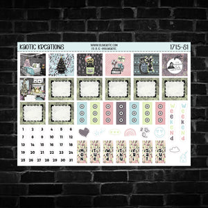 Merry Creepings Hobo Weeks Weekly Sticker Kit